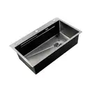 Мийка Zerix ZH6845-SET-05 NANO-BLACK, графіт (ZM5579)
