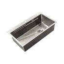 Zerix ZH6845-SET-05 NANO-SILVER Мийка, нержавійка (ZM5580)
