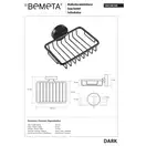 Мильниця 104108160 DARK : метал.чорна Bemeta Чехія