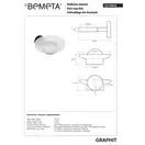 156108042 Graphit Мильниця скляна Bemeta (156108042)