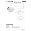 158108042 Coral Мильниця скляна Bemeta (158108042)
