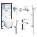 Набор для ванной Grohe Mega Bundle BauLoop (39186MB0) фото 1 Aquada.com.ua