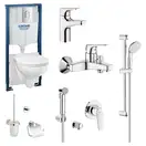 Набор для ванной 15-в-1 Grohe Mega Bundle BauFlow (39418MB0) фото 1 Aquada.com.ua
