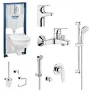 Набор для ванной 15-в-1 Grohe Mega Bundle BauFlow (39418MB1) фото 1 Aquada.com.ua