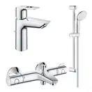 Набір змішувачів для душу Grohe BauLoop, хром (UA34550TM0)