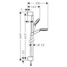 Набор смесителей для ванны 3-в-1 Hansgrohe Logis/Crometta (цвет - хром) (20200009) фото 6 Aquada.com.ua