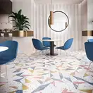 Плитка керамогранітна Stracciatella Blue Natural 250x290 Aparici (25573)