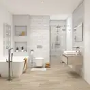 Плитка стінова Quadra Grey 25x75 код 2880 Ceramika Color (5902627432880)
