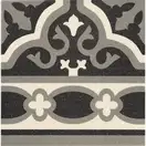 Плитка керамогранітна Florentine Black Cenefa 200x200x9 Mainzu (PT01979)
