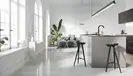 Плитка керамогранітна Grava White LAP 598x1198x8 Opoczno (TGGP1000826249)