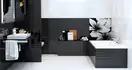 OPOCZNO Плитка стінова Black Textile 25x75 код 1516 Опочно (TWZZ1039221687)
