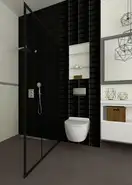 Плитка стінова Moonlight Nero A RECT STR 29,5x59,5 код 8806 Ceramika Paradyz (SSR-295X595-1-MOON.NEA)