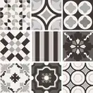 Плитка керамогранітна CSAPBWMX20 Patchwork B&W Mix 200x200x10 Sant'agostino