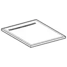 Geberit Sestra Душовий піддон 90x90 см, сірий (550.260.00.2)