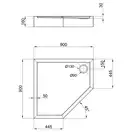 Душевой поддон Lidz Diament ST90x90x16 (LDIST909016)