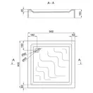 Lidz Mazur ST90x90x16 Душевой поддон, белый (LMAST909016)