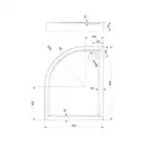 піддон Omnires Riverside 80x90 (Riverside80/90/PBP) (RIVERSIDE80/90/PBP)