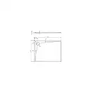 піддон Omnires Stone 80x100 (STONE80/100BL)