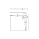 піддон Omnires Stone 90x90 (STONE90/KBL)