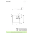 Radaway Argos C Душовий піддон 90x90 см, білий (4AC99-01)