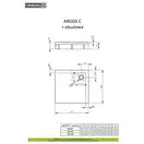 Душовий піддон зі з'ємною панеллю Argos C 100x100 см, RADAWAY (4ACN1010-02)