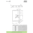 Radaway Argos D Душовий піддон 100x90 см, білий (4ADN910-02)