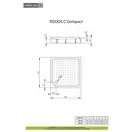 Radaway Rodos C Compact Душовий піддон, білий (4K88155-04)