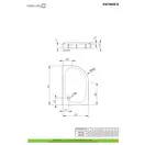 Radaway Patmos E Душовий піддон 100x80 см лівий (4P81155-03L)