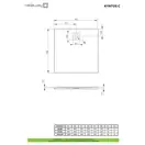 Душовий піддон Kyntos C 90x90 см Cemento, RADAWAY (HKC9090-74)