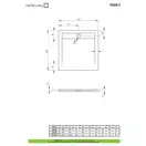 Radaway Teos C Душевой поддон 90x90 см, черный (HTC9090-54)