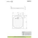 Душовий піддон Zantos F 100x90 см, RADAWAY (M3ZNF1090-06)
