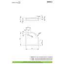 Душовий піддон Siros A 80x80 см, RADAWAY (SBA8817-1)