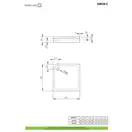 Radaway Siros C Душовий піддон 90x90 см, білий (SBC9917-1)