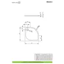 Душовий піддон Delos A 80x80 см, RADAWAY (SDA0808-01)