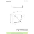 Radaway Doros A Душовий піддон 90x90 см, білий (SDRA9090-01)
