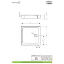 Radaway Doros C Compact Душовий піддон 100x100, білий (SDRC1010-05)