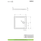 Radaway Doros C Душевой поддон 90x90 см, белый (SDRC9090-01)