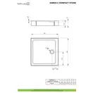 Radaway Doros C Душовий піддон 90x90, білий (SDRC9090-05-04S)