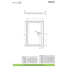 Radaway Doros D Душовий піддон 100x90 см, білий (SDRD1090-01)