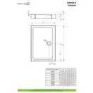 Radaway Doros D Compact Душовий піддон 100x90 см, білий (SDRD1090-05)