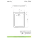 Душовий піддон Doros F Stone White 120x90 см, RADAWAY (SDRF1290-01-04S)