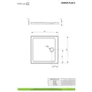 Душовий піддон Doros Plus C 80x80 см, RADAWAY (SDRPC8080-01)