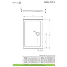 Душовий піддон Doros Plus D 90x80 см, RADAWAY (SDRPD9080-01)