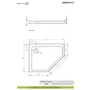 Душовий піддон Doros PT E 100x80 см лівий, RADAWAY (SDRPT1080-01L)