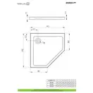 Radaway Doros PT Душовий піддон, 90x90 см, білий (SDRPT9090-01)