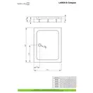 Radaway Laros D Compact Душовий піддон 120x90 см, білий (SLD91217-01)