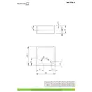 Душовий піддон Naxos C 80x80 см, RADAWAY (SNC8841-28)