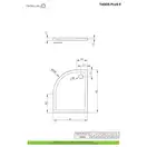 Душовий піддон Tasos Plus E 100x80 см лівий, RADAWAY (STE1086-30L)