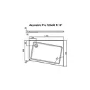 Душовий піддон правий ASYMETRIC PRO 120×90 R 10°, RAVAK (XA25G70101P)