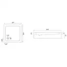 Душовий Піддон + сифон REA EGO Slim 80x80x5 REA-K011P